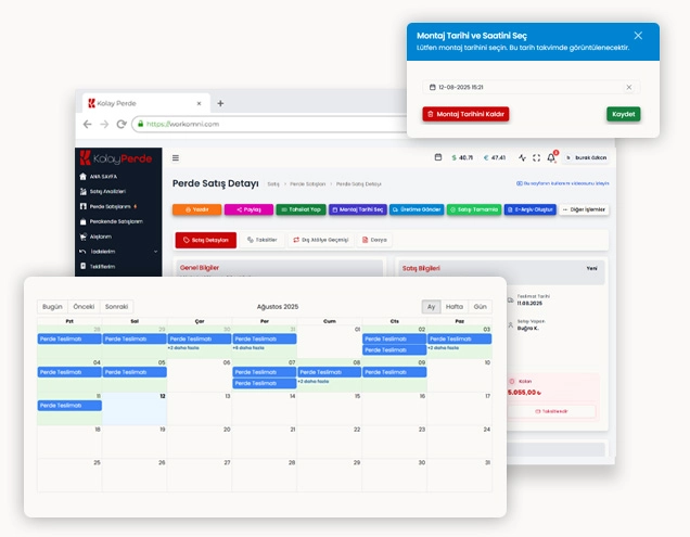 Curtain Software Installation Tracking and Planning Interface